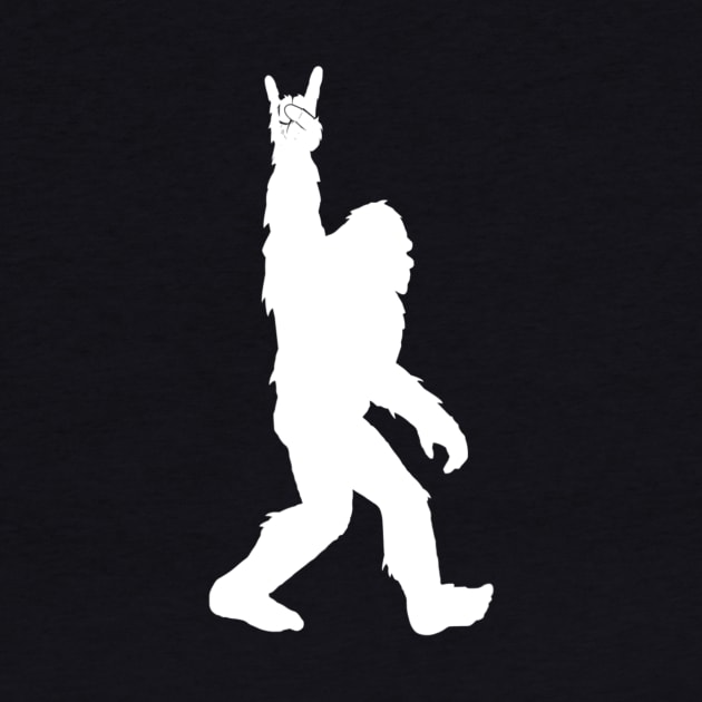 Funny Bigfoot Rock And Roll Tshirt For Sasquatch Believers T shirt by Tisine